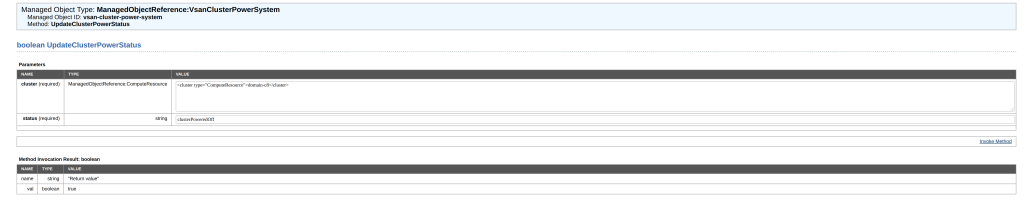 vSAN 关闭工作流程中不一致的集群电源状态