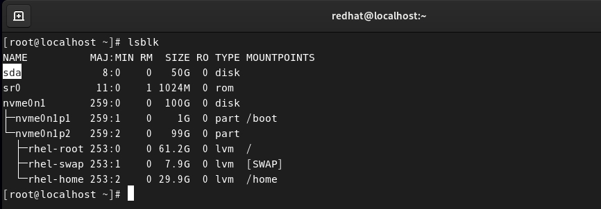 Linux 根目录新增磁盘扩容