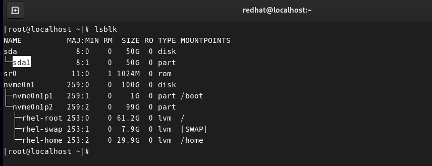 Linux 根目录新增磁盘扩容