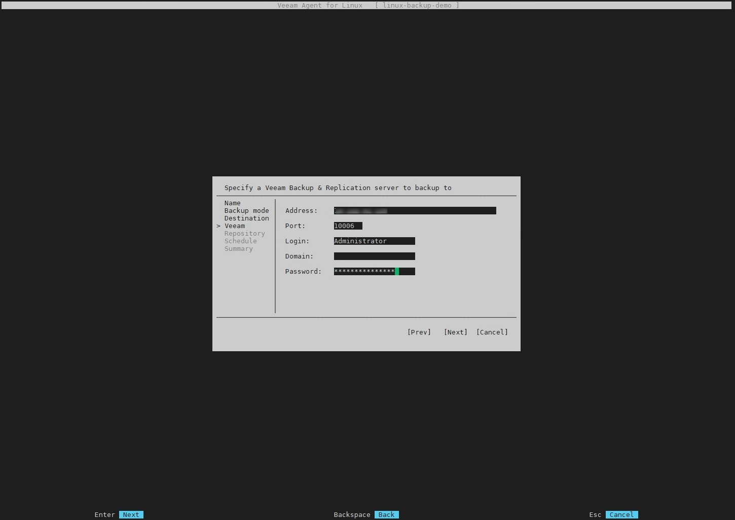 VBR 12 备份Linux系统-诺诺博客 VBR 12 备份Linux系统-诺诺博客